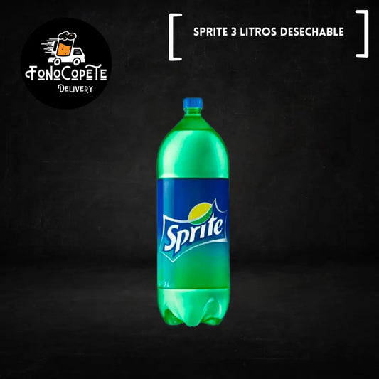 Bebida Sprite de 3 litros. bebidas