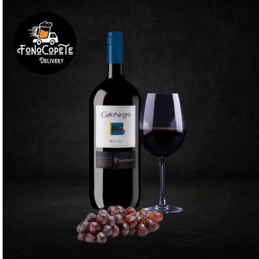 Botellon Vino Merlot 1.5 Lt GATO. Envio Gratis a Domicilio Vino