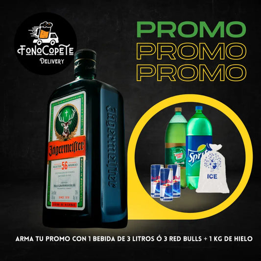 Jägermeister con Red Bulls y bebida envío gratis Santiago Otros Licores