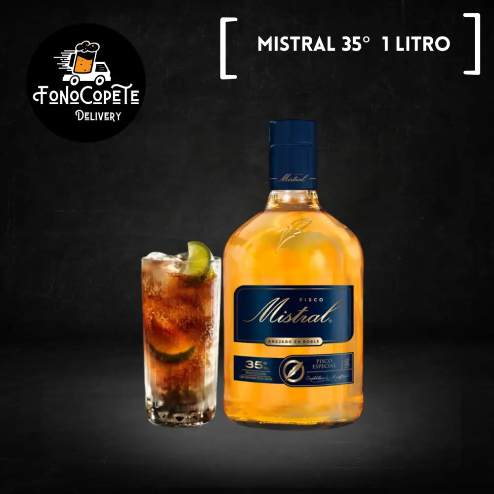 Pisco Mitral 35° 1 Litro con Envío a Domicilio Piscos