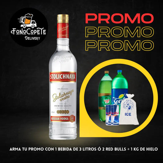Vodka Stolichnaya 750ml Red Bulls Envío Gratis Vodka